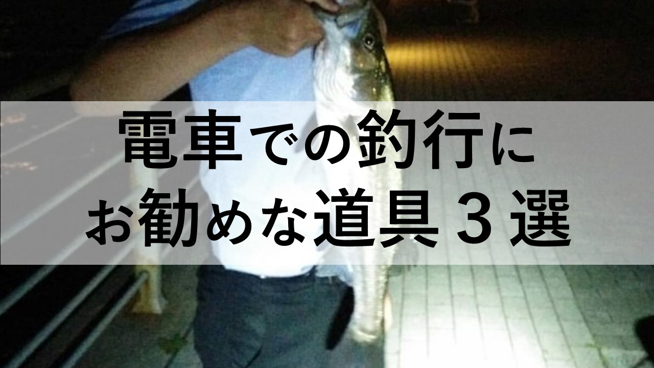 電車釣行 電車での釣行におすすめな道具３選 アングリングインベスター